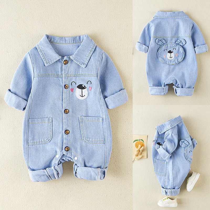 Combinaison longue bébé unisexe en coton