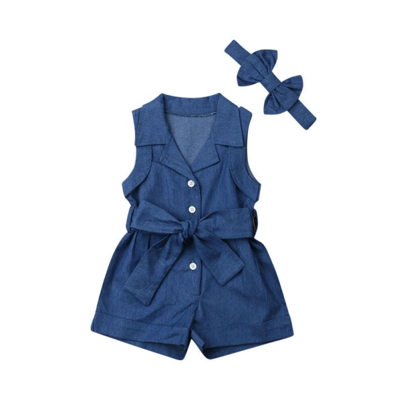 Combinaison bébé sans manches 100% coton – Idéale printemps / été