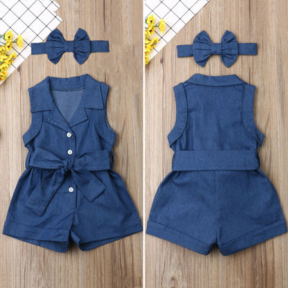 Combinaison bébé sans manches 100% coton – Idéale printemps / été