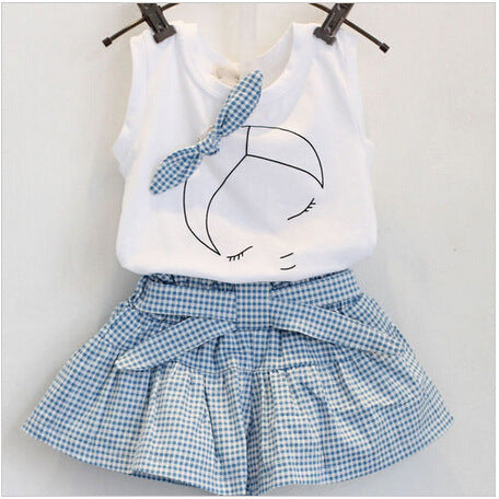 Ensemble fille – Débardeur + Short en coton