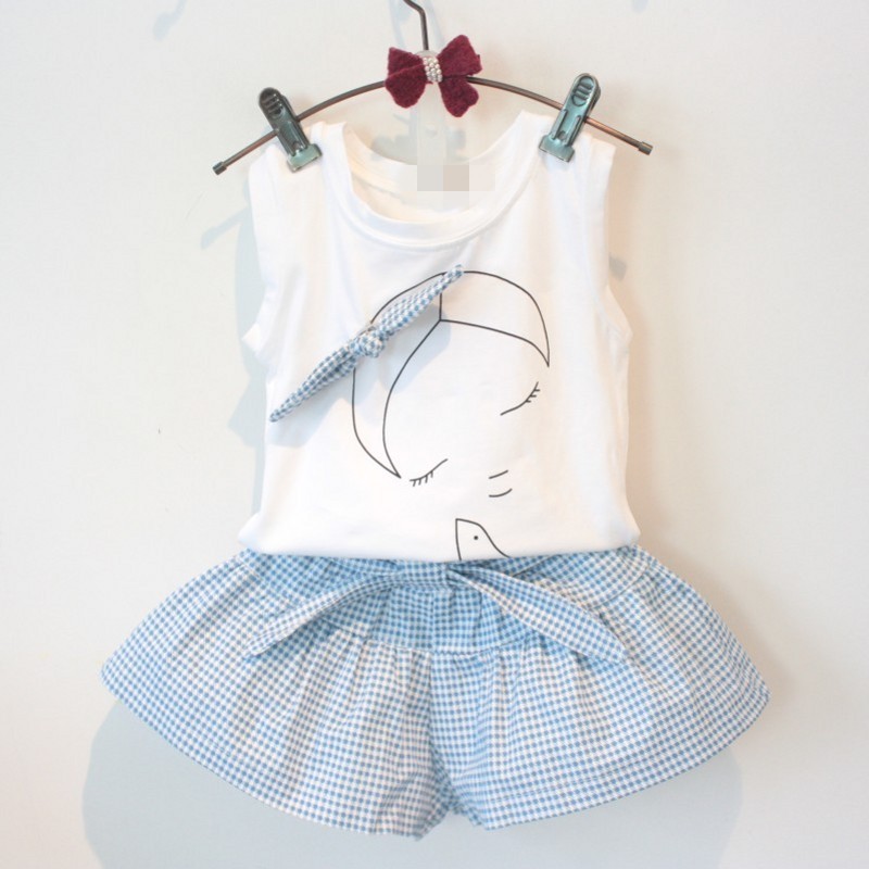 Ensemble fille – Débardeur + Short en coton