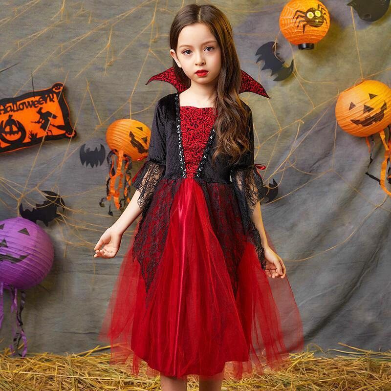 Costume Vampire Enfant – Robe de Sorcière Noire ou Magicien