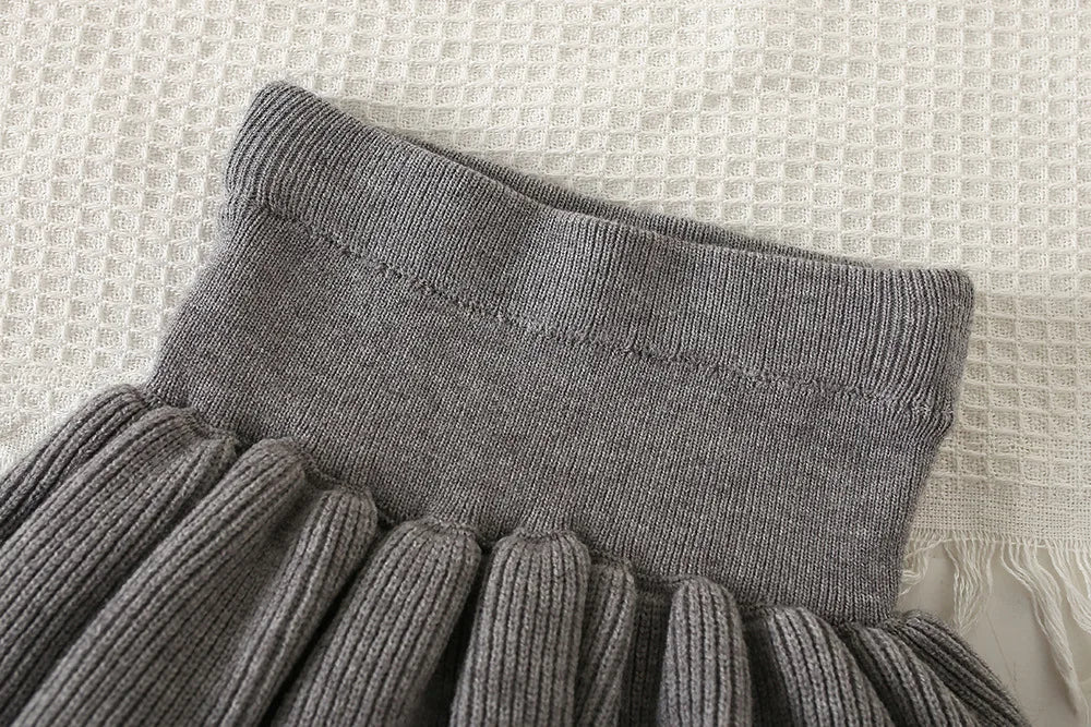 Ensemble Pull Tricoté Jupe fille