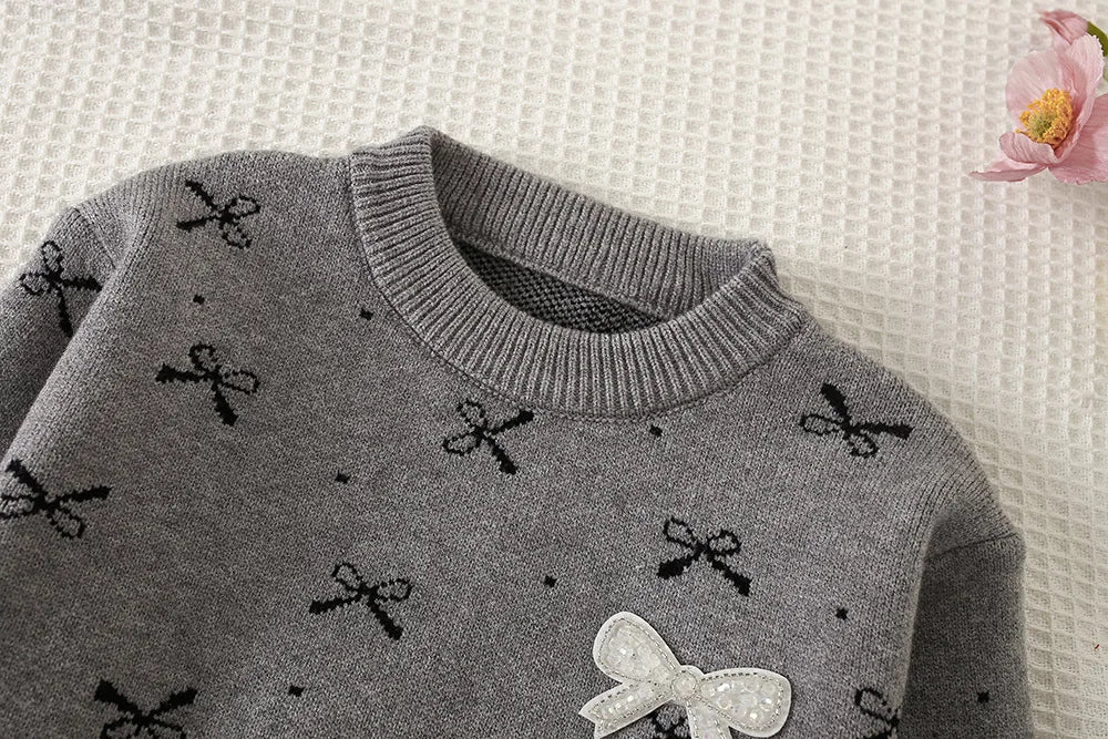 Ensemble Pull Tricoté Jupe fille