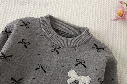 Ensemble Pull Tricoté Jupe fille