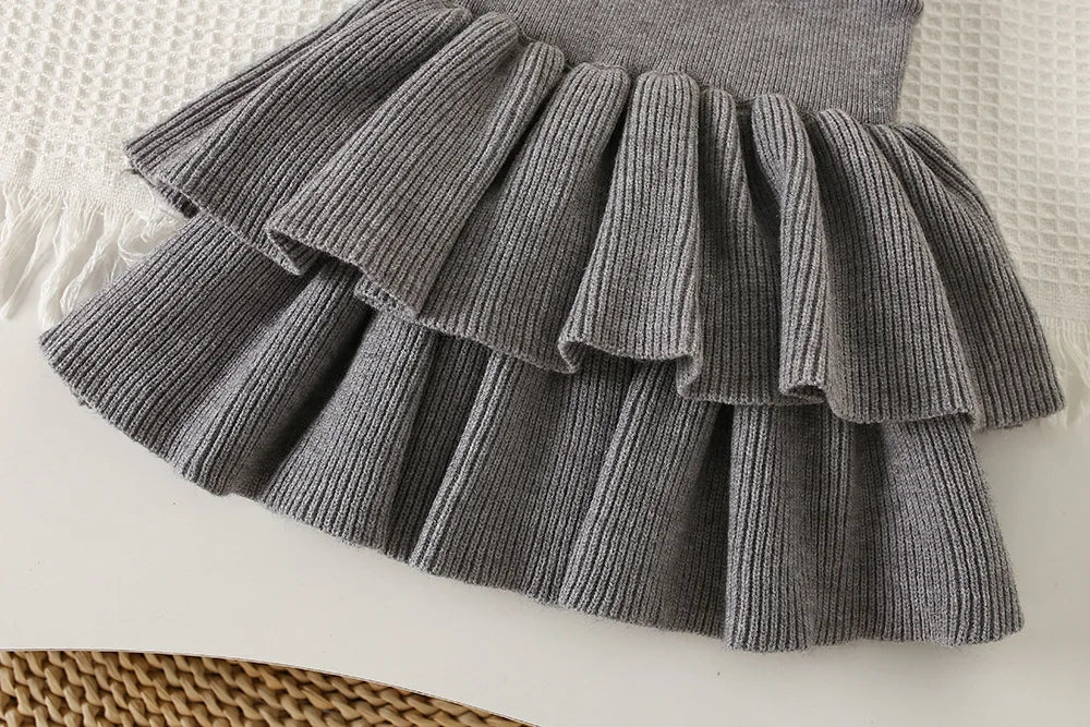 Ensemble Pull Tricoté Jupe fille