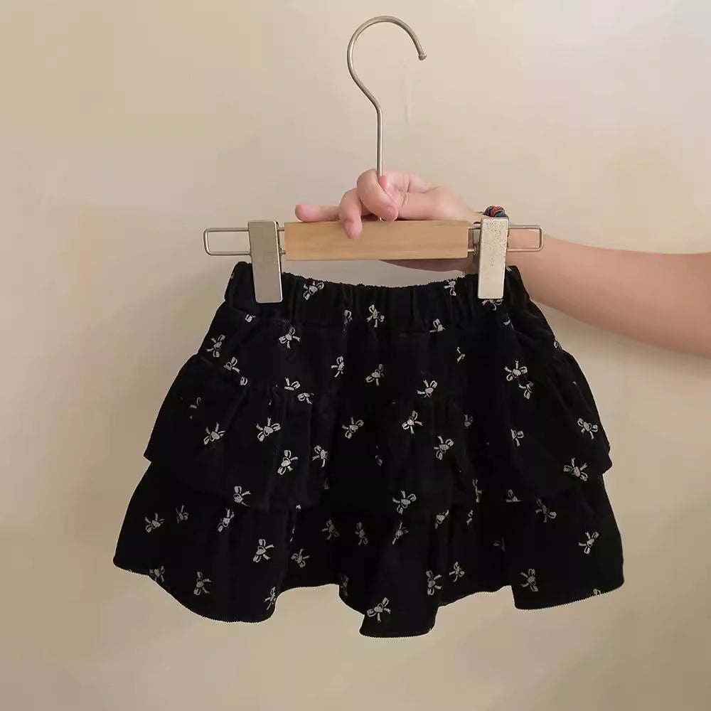 Ensemble Jupe & Gilet Tricoté Fille