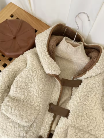 manteau-fille-hiver-cuir-agneau-mi-long