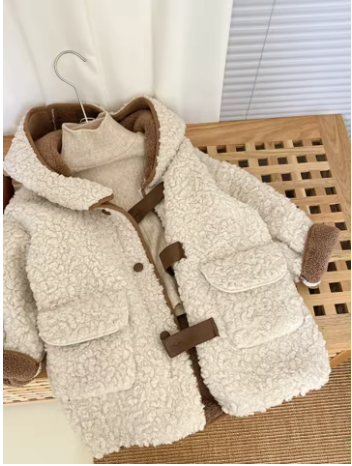 manteau-fille-hiver-cuir-agneau-mi-long