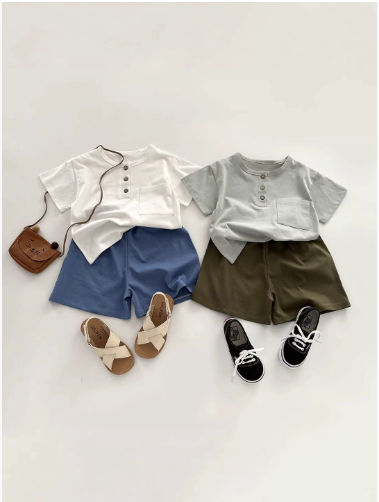 Ensemble été enfant short et t-shirt 2 Ensemble été enfant short et t-shirt