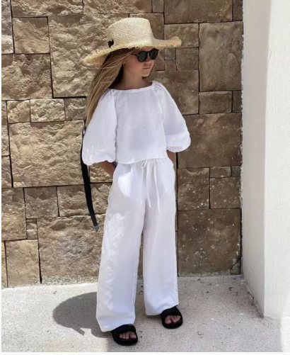 Ensemble fille bleu ciel