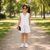 Ensemble fille short gilet Ensemble fille short gilet